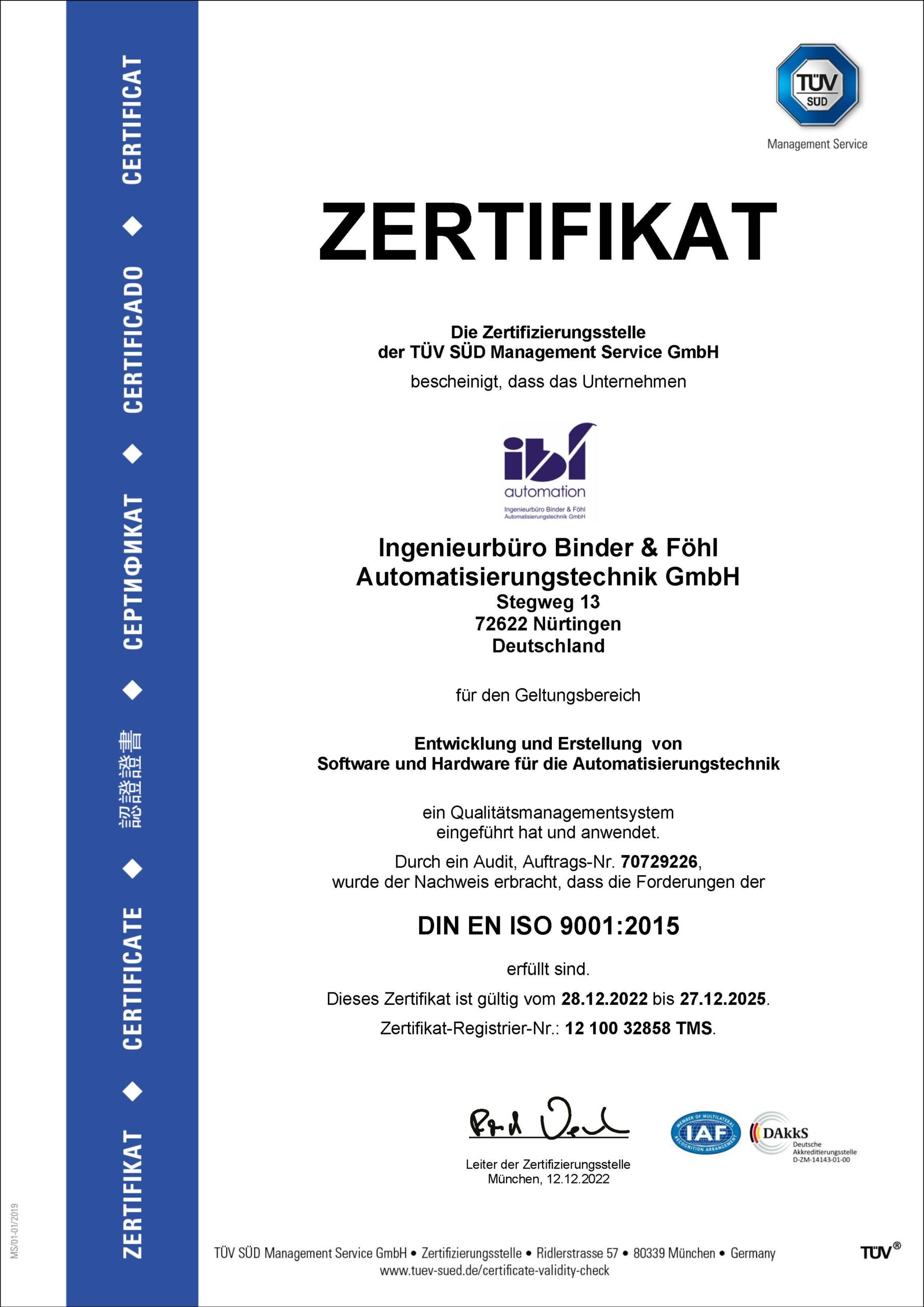 TÜV Certificate Binder & Föhl 32858ms_en_2022